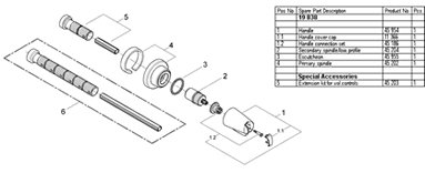 Grohe 19 838 Volume Control Parts